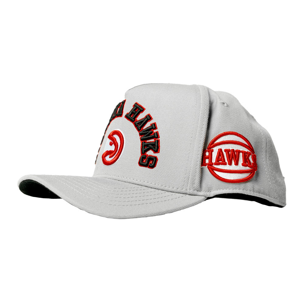 Pro Standard Hawks Gray Snapback Curve Visor