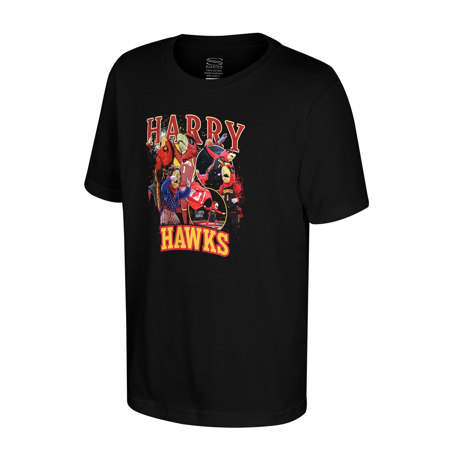 Hawks Youth Black Mascot Crossroads Tee