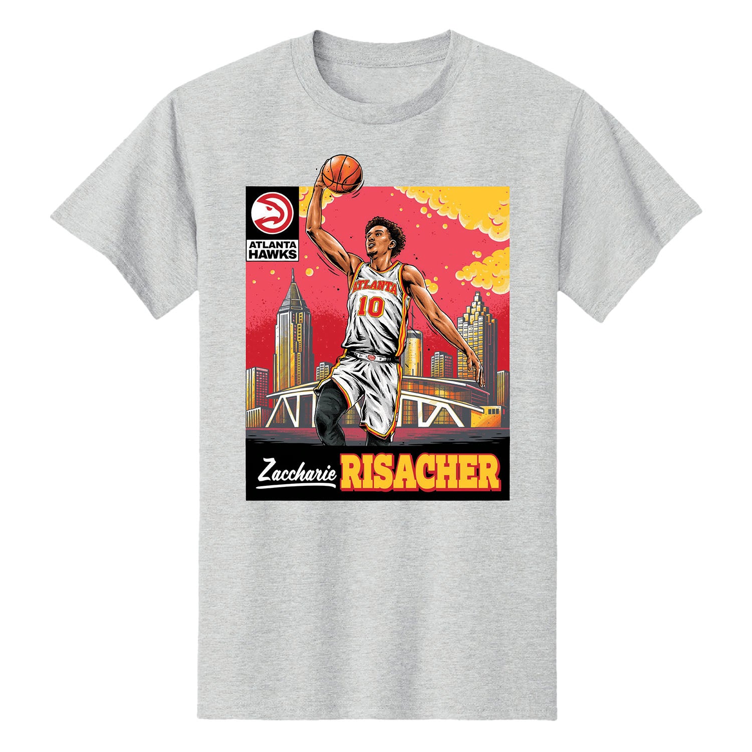 Risacher Grey Core Skyline Player Tee