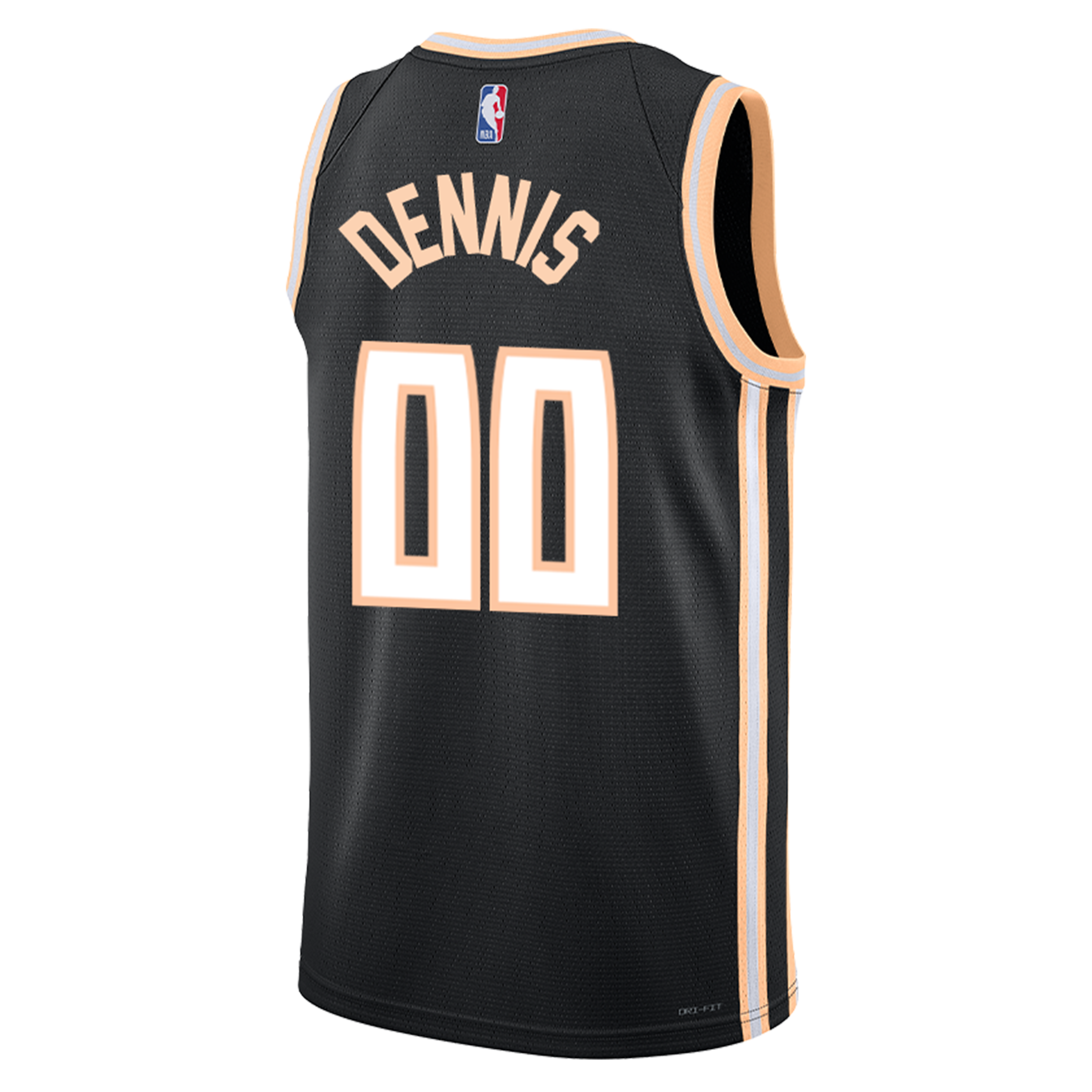 RayJ Dennis 25-26 Nike Peachtree City Edition Swingman Jersey