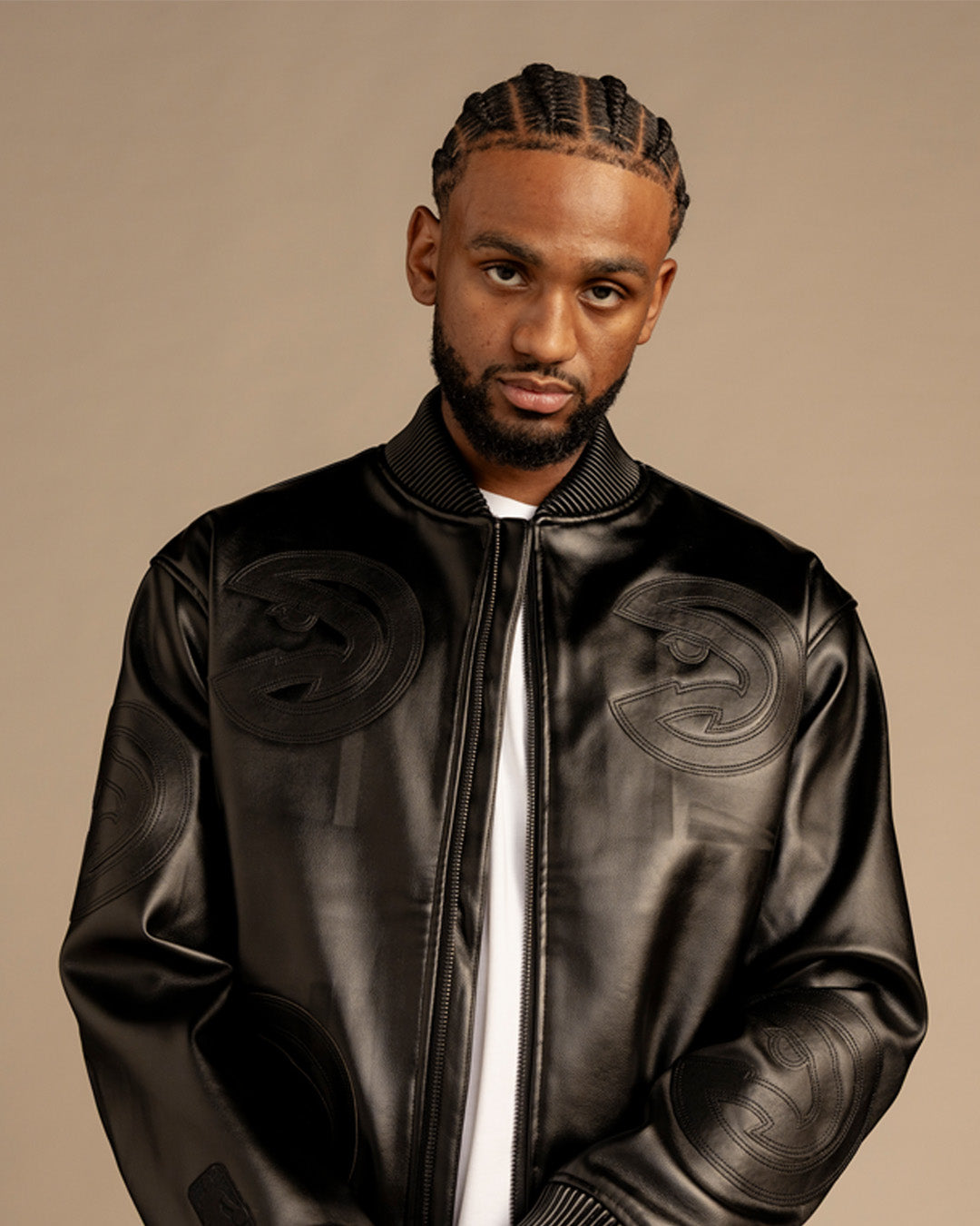 Starter/GIII Hawks Pro Player Spider Full Zip Jacket