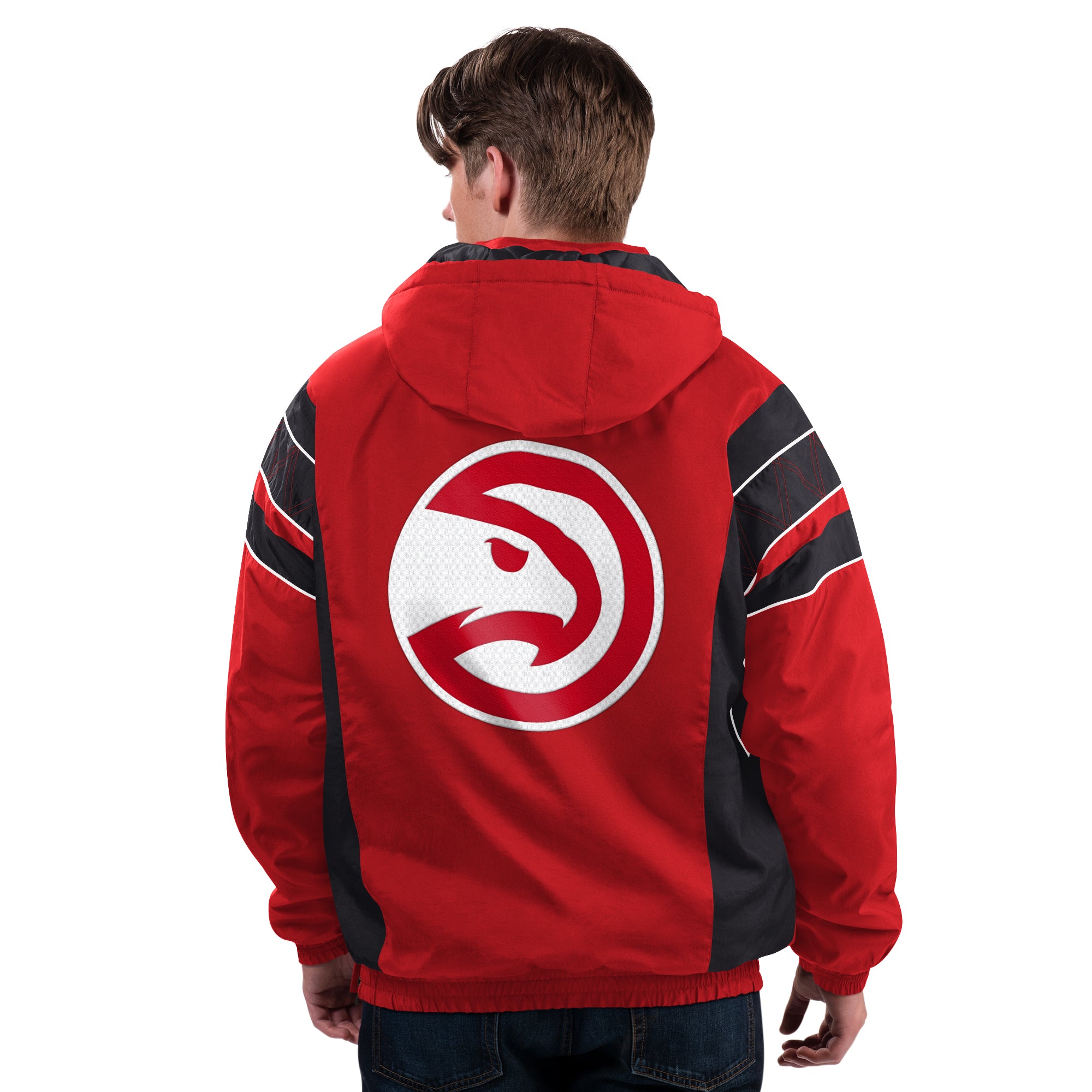 Starter/GIII Hawks Home Team Half Zip Pullover Jacket