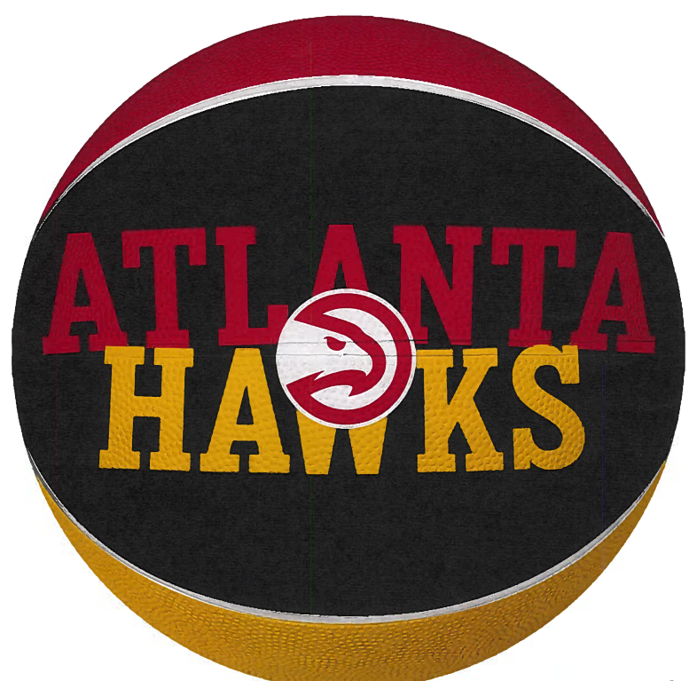 Hawks Fat Logo Basketball