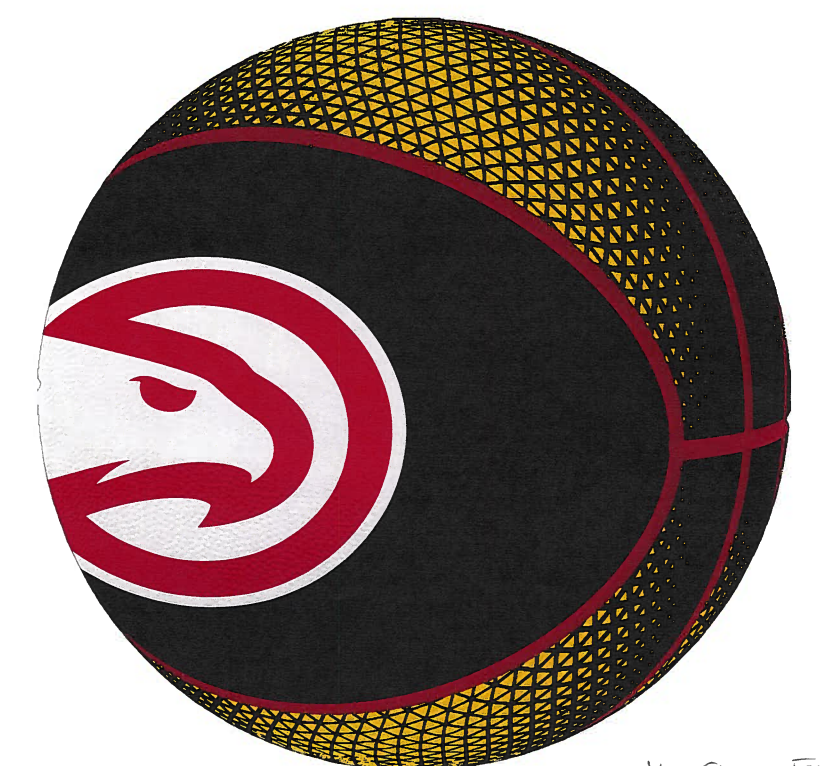 Hawks Hop Set Logo Basketball