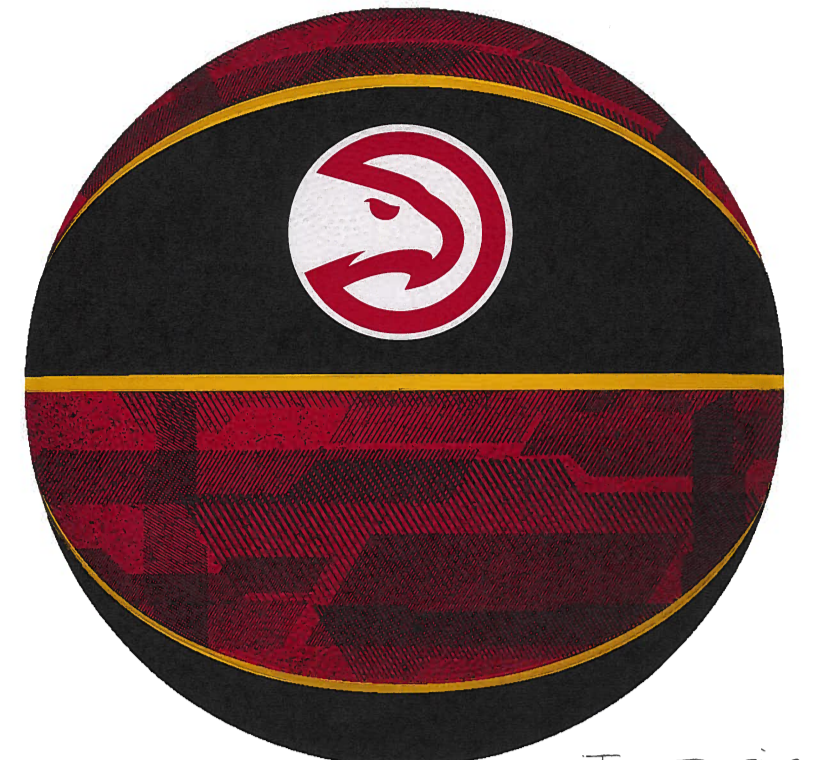Atlanta Hawks Retro Swarovski Crystal Basketball - Hawks Shop