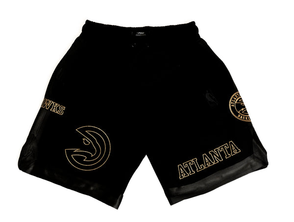 Pro Standard Hawks Black & Gold DK Shorts