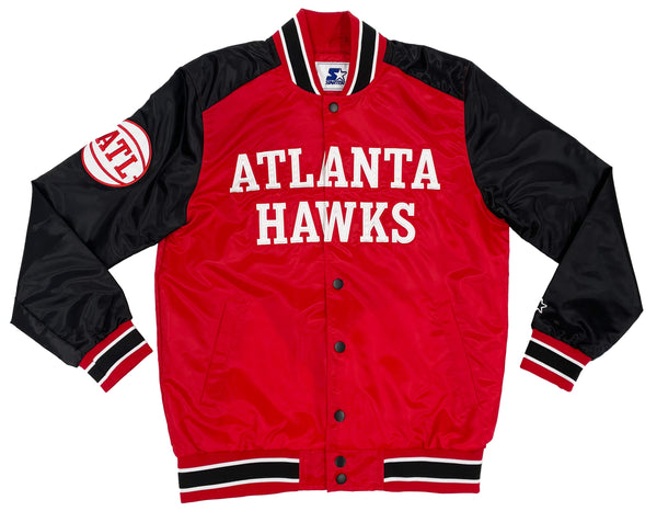Starter/GIII Hawks Wordmark Varsity Jacket