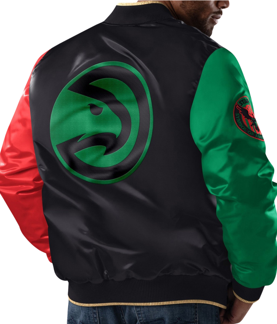 Ty Mopkins x Hawks BHM Full Snap Varsity Jacket