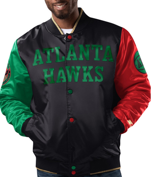 Ty Mopkins x Hawks BHM Full Snap Varsity Jacket