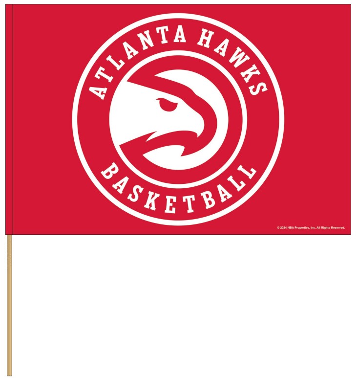 Wincraft Hawks Stick Flag