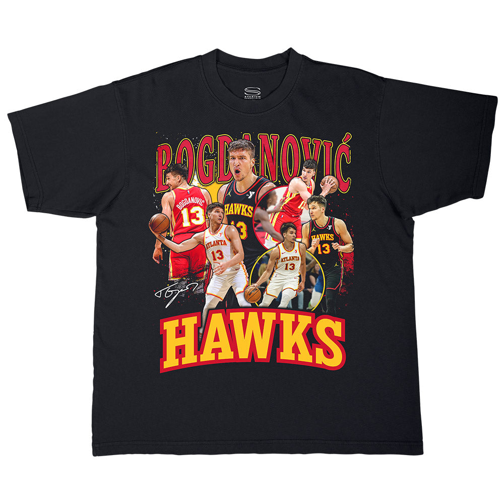 Stadium Essentials Hawks Bogdanovic Black Crossroads Tee