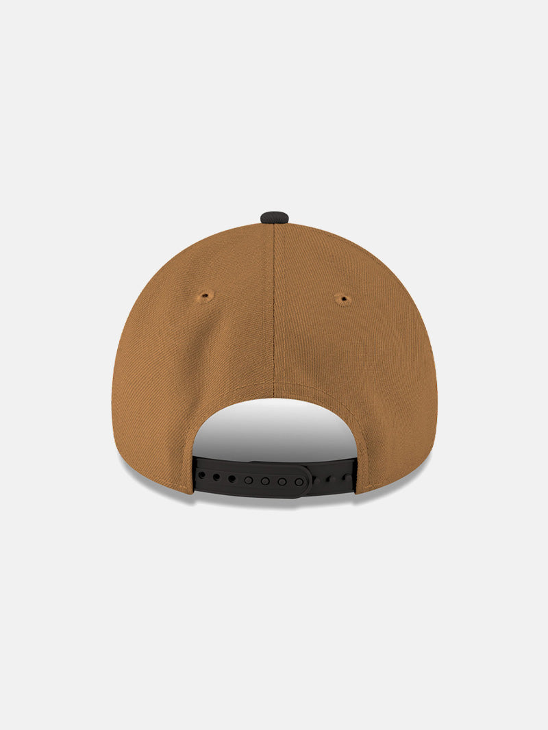 New Era Hawks Black Brown Wordmark Snapback