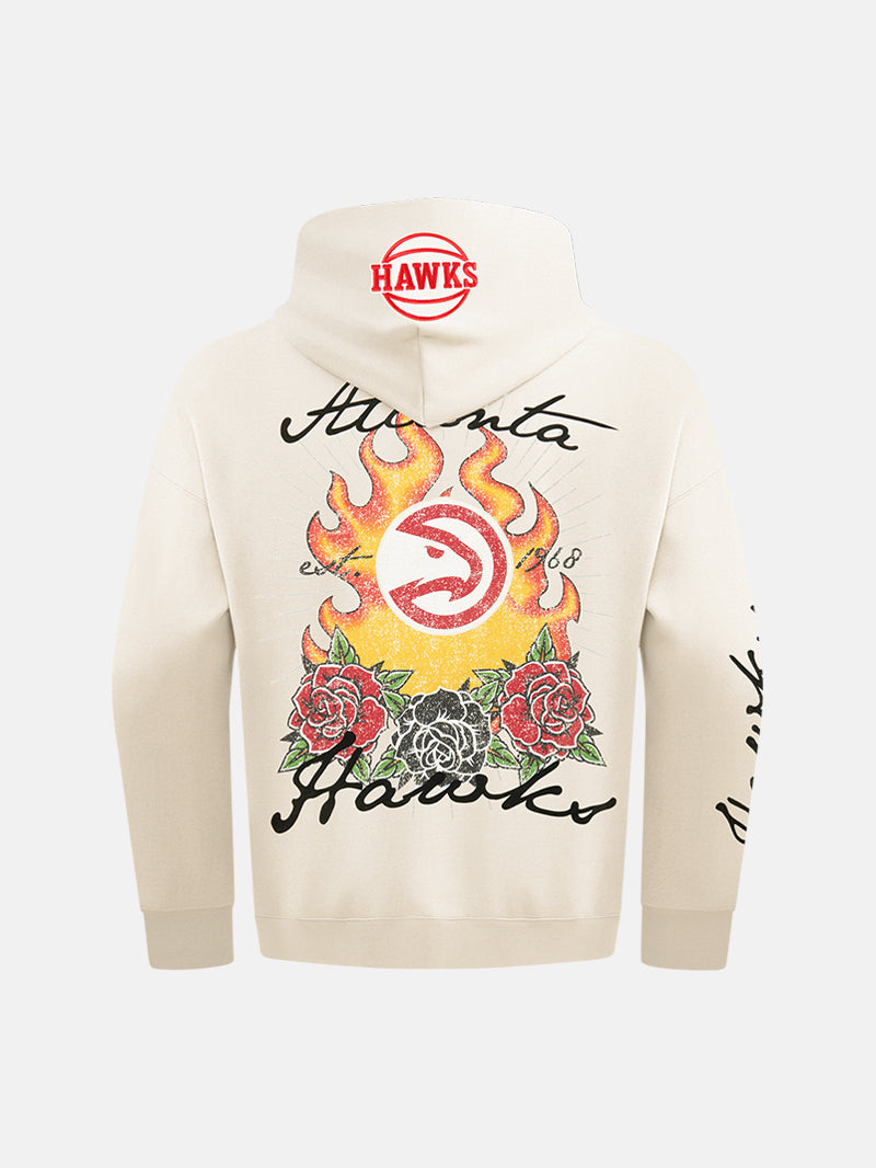 Pro Standard Hawks Fire And Roses Hoodie