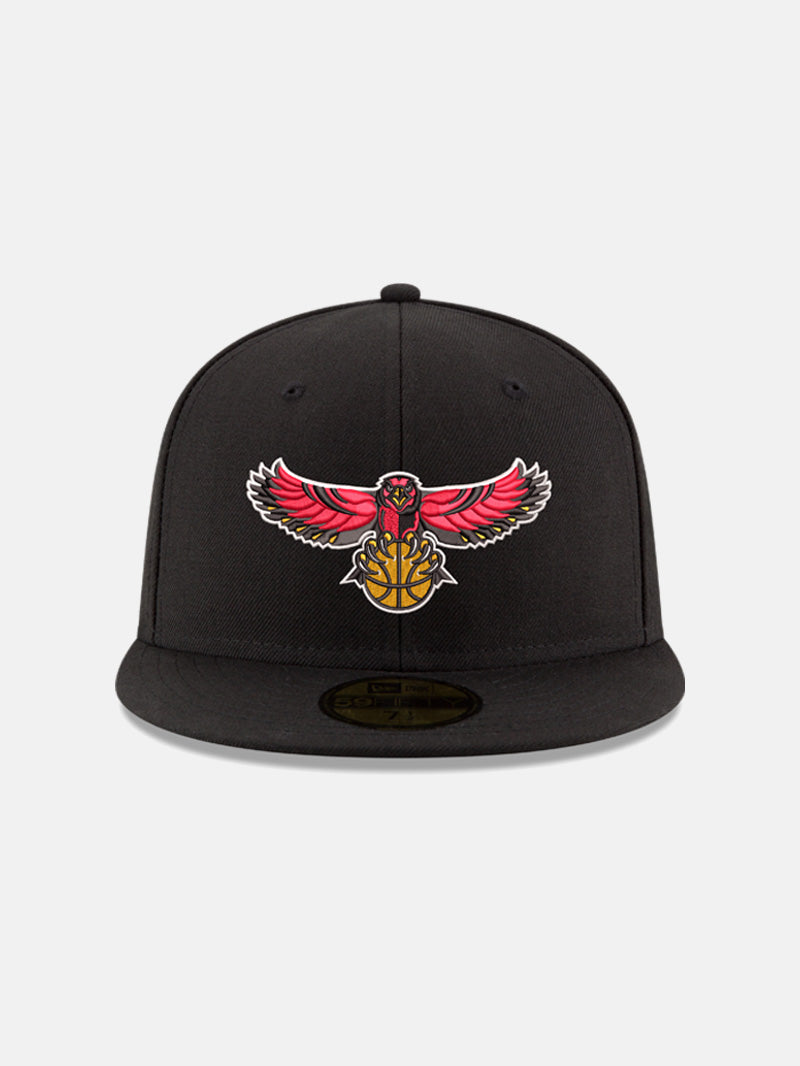 New Era Hawks Bird Logo Black Fitted Hat