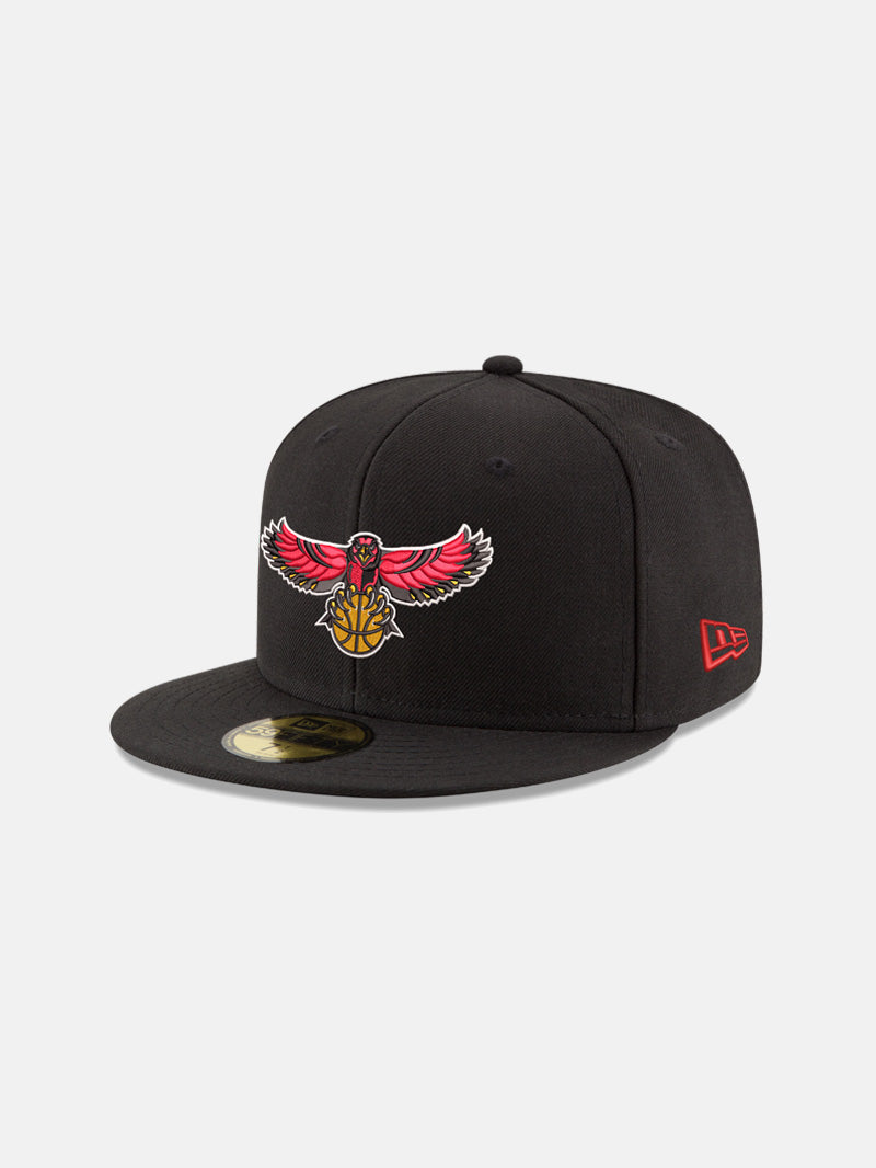 New Era Hawks Bird Logo Black Fitted Hat