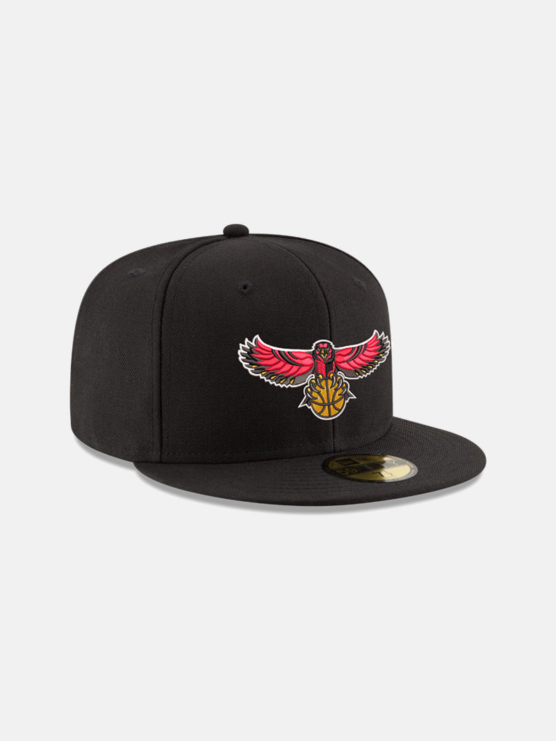 New Era Hawks Bird Logo Black Fitted Hat