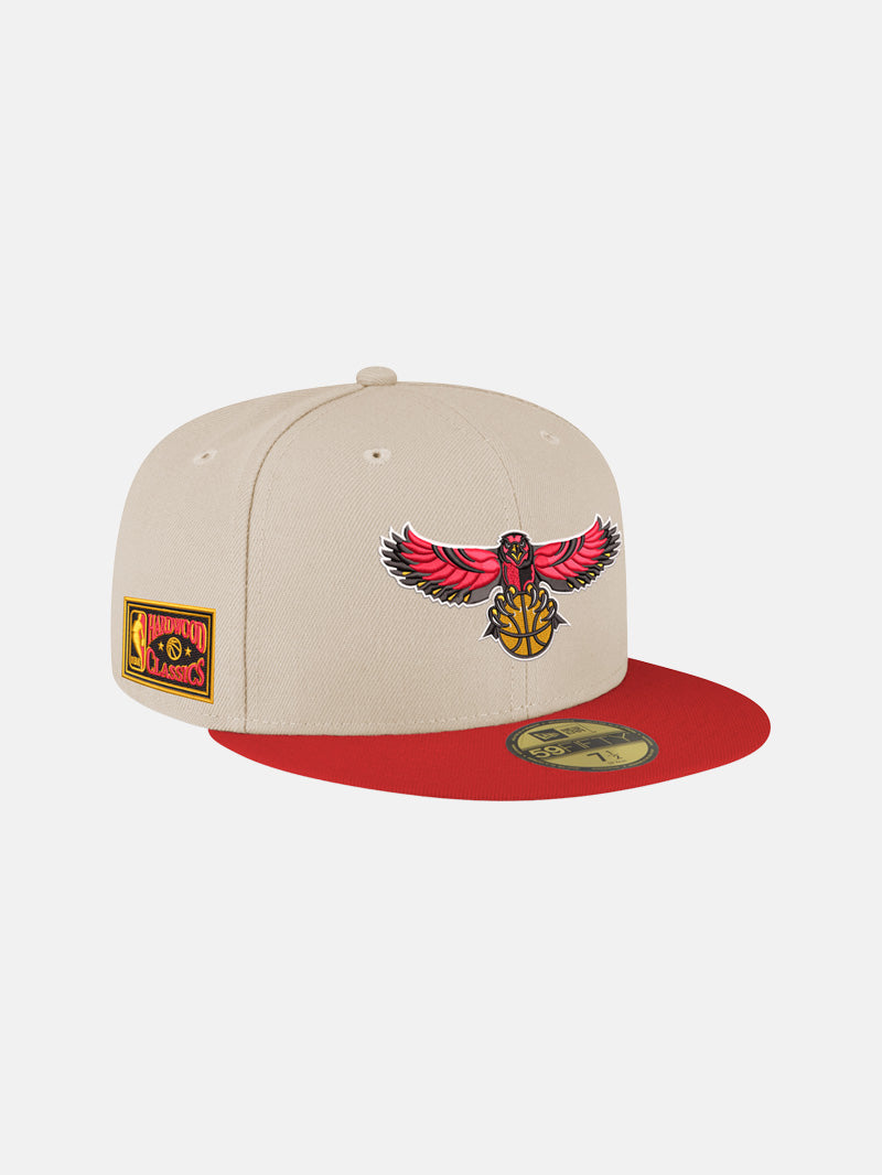 New Era Hawks Bird Logo Cream Fitted Hat
