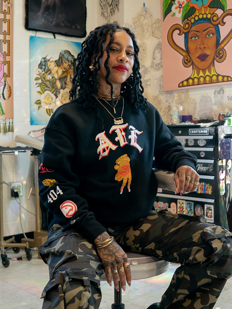 Atlanta Hawks x Debbi Snax Crewneck