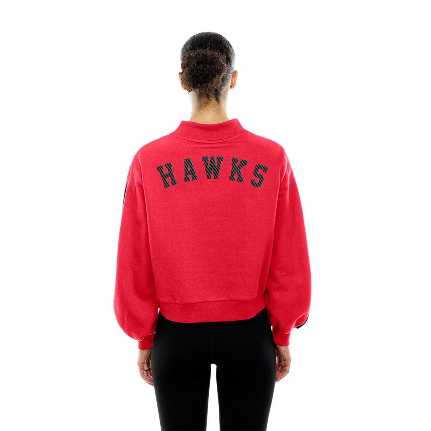 Women's New Era Red Mockneck Sweater