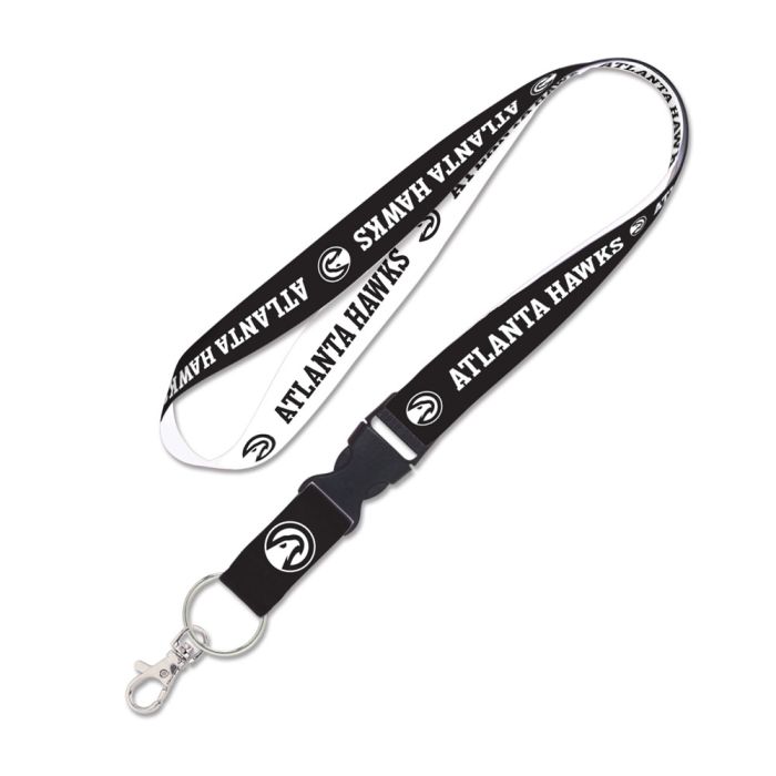 WinCraft Hawks Black & White Lanyard