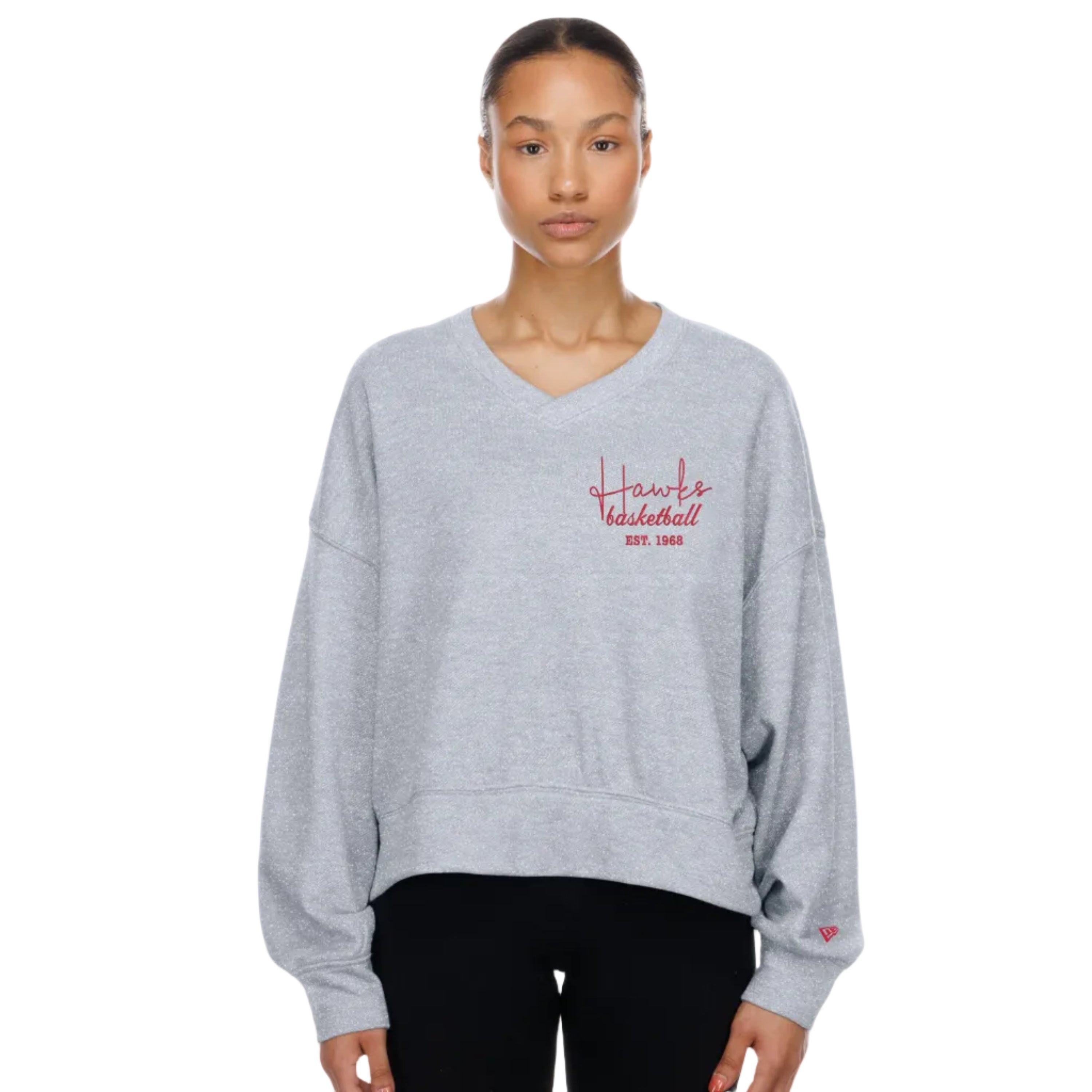 Women's New Era Hawks Big Evo Drop Shoulder Crew