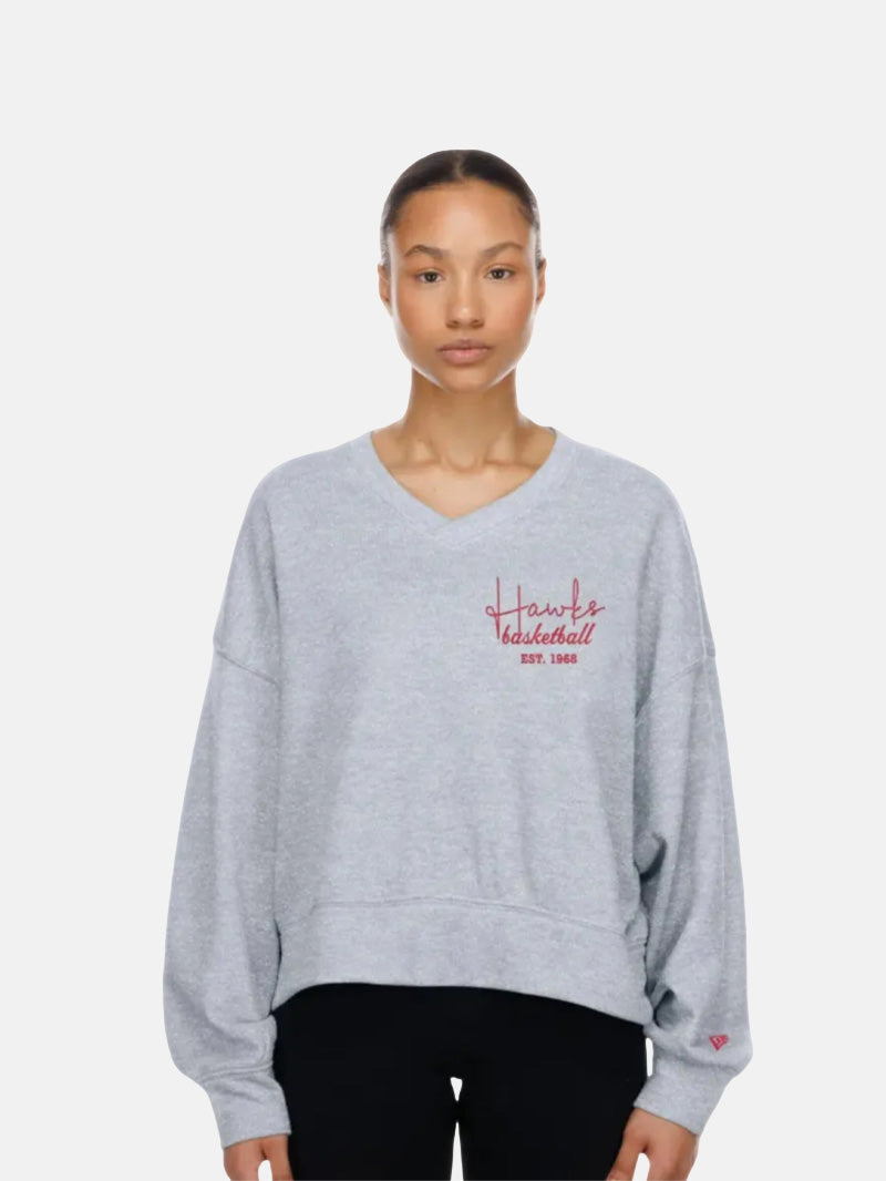 Women's New Era Hawks Big Evo Drop Shoulder Crew