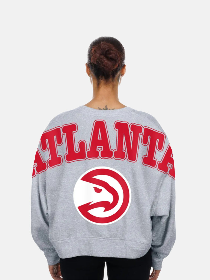Women's New Era Hawks Big Evo Drop Shoulder Crew