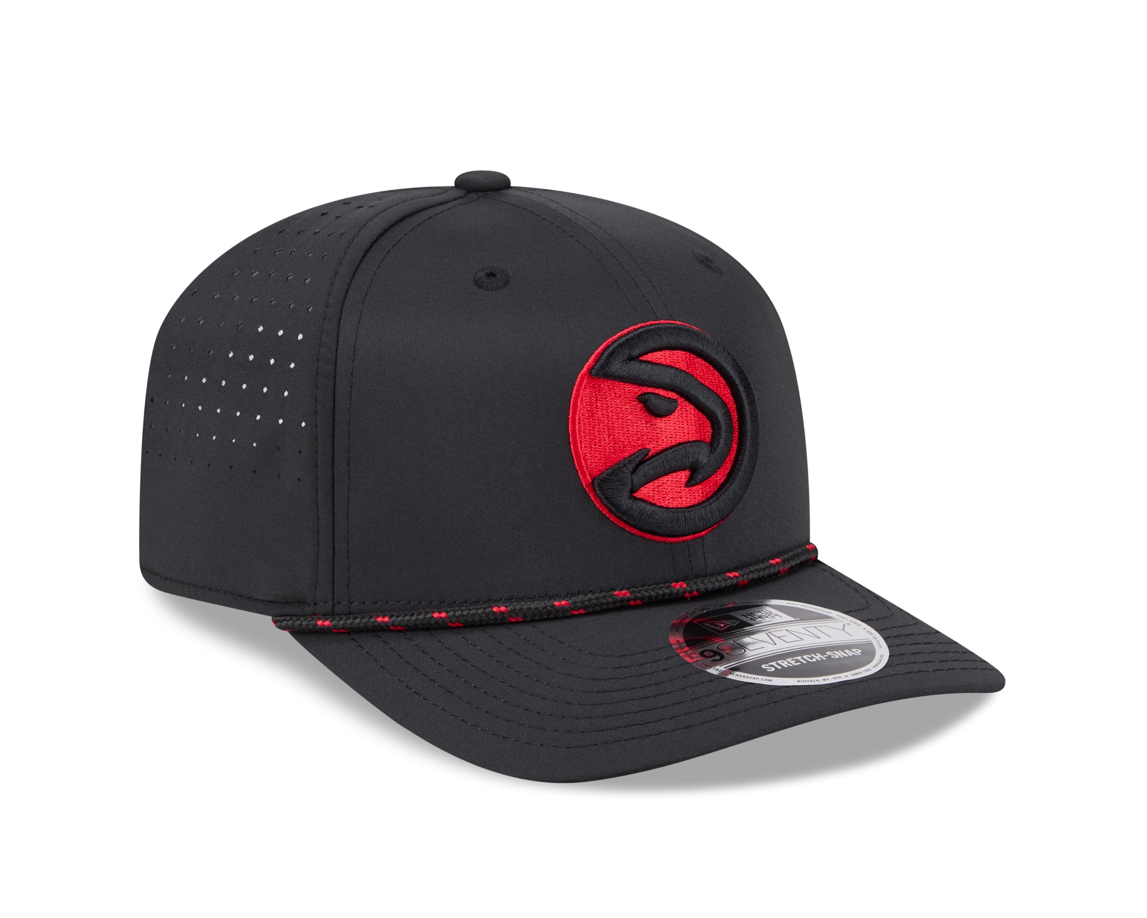 New Era Hawks Black Evo 970 Rope Stretch Hat