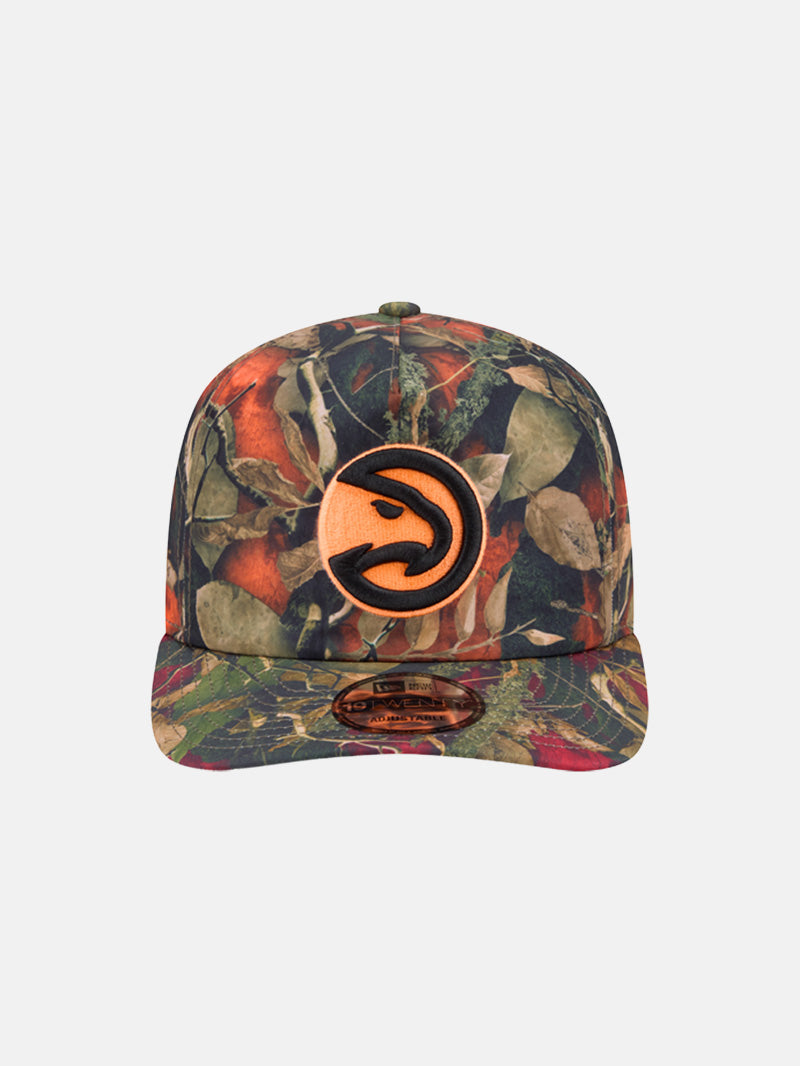 New Era Hawks Black Bill Leaves Snapback