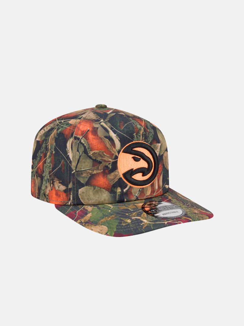 New Era Hawks Black Bill Leaves Snapback