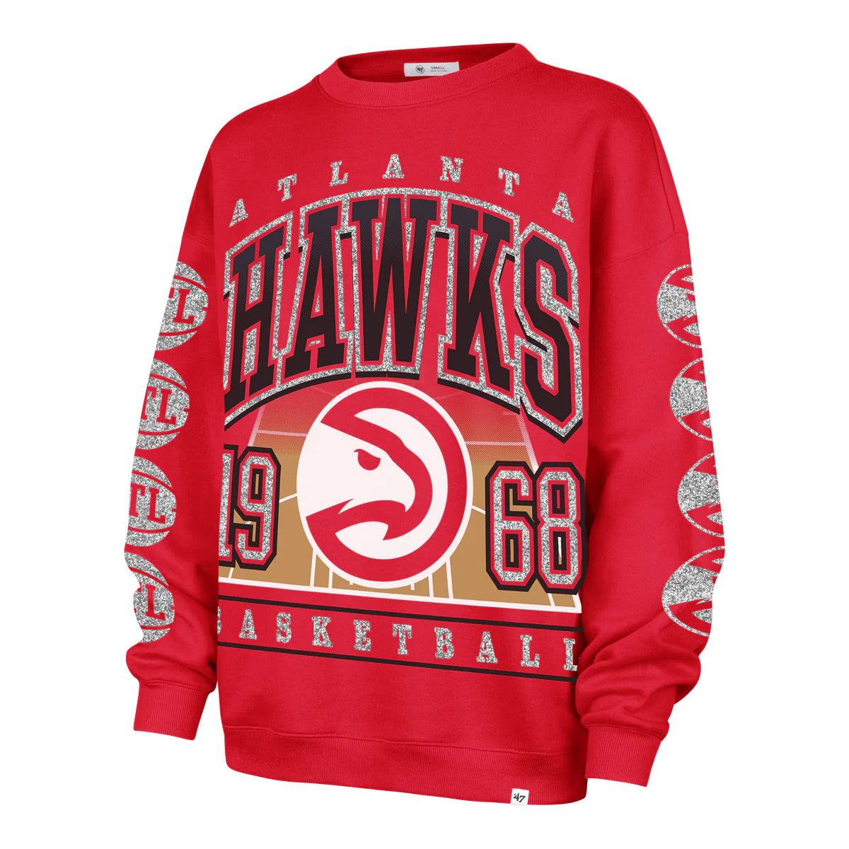 Women's 47 Brand Hawks Go Big Oversized Crewneck