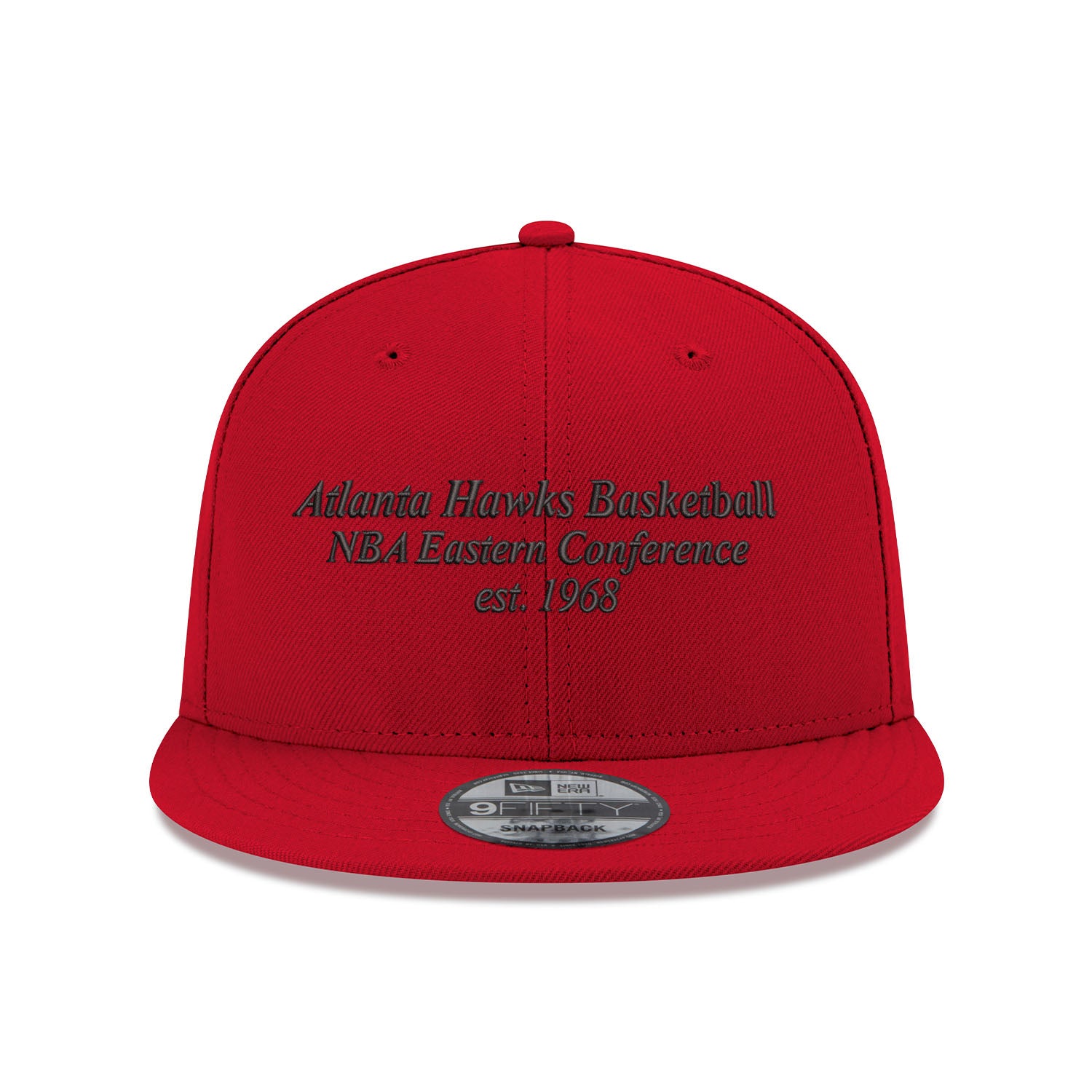 New Era Hawks Red Conference Wordmark Snapback