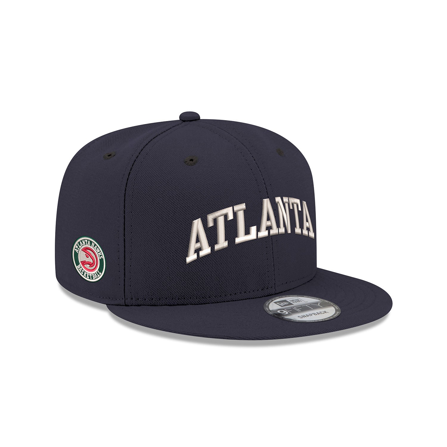New Era Hawks Navy Atlanta Arch Snapback
