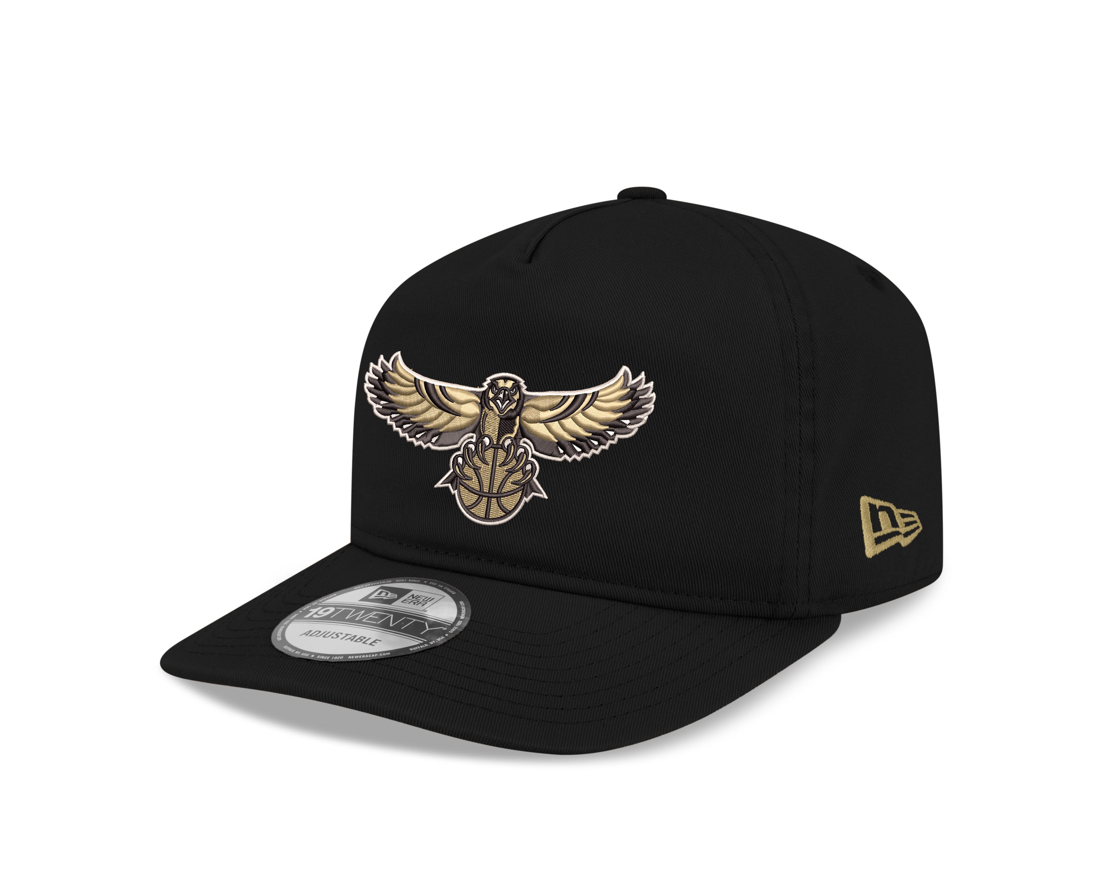 New Era Hawks Gold Bird HWC Patch Snapback