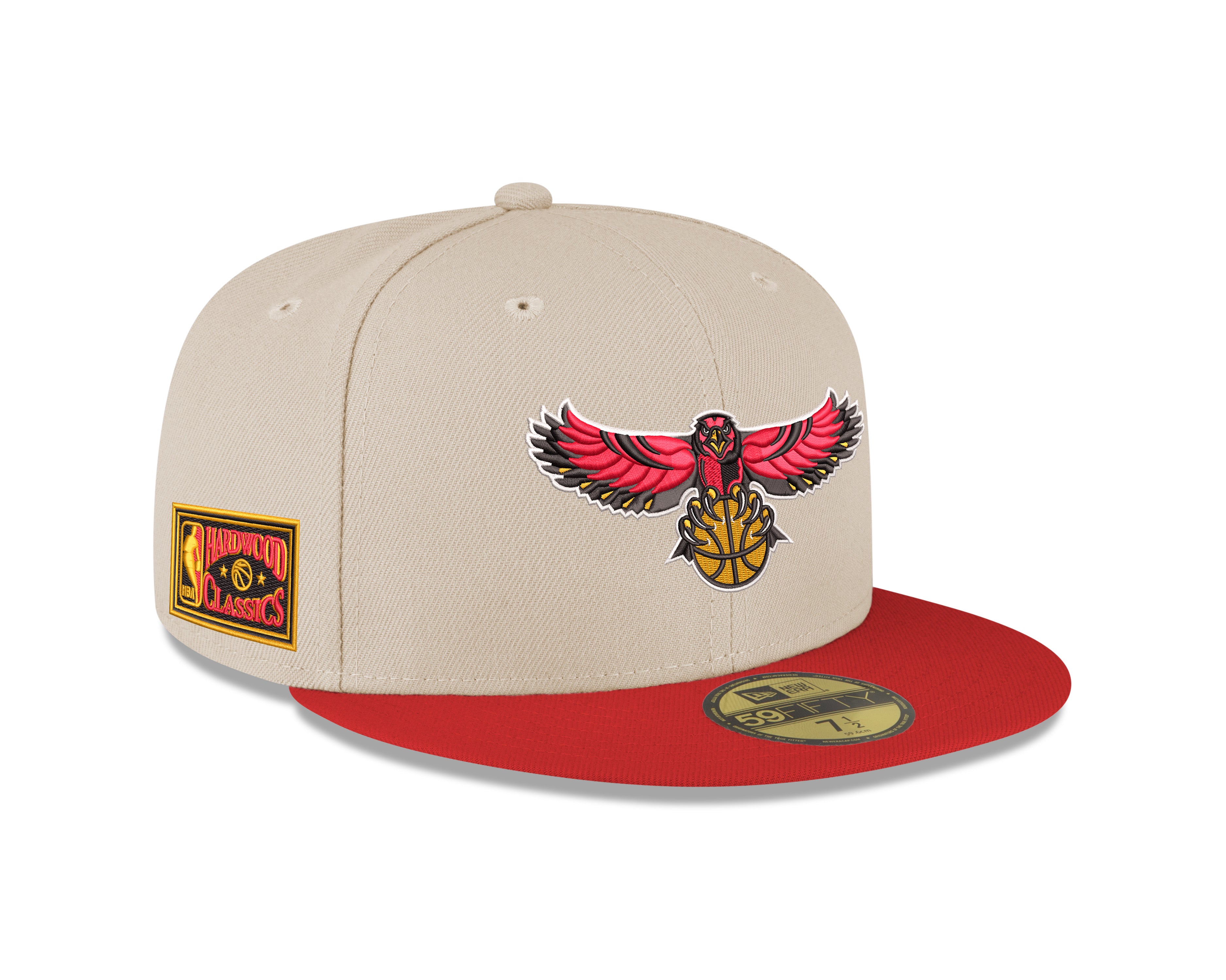 New Era Hawks Bird Logo Cream Fitted Hat