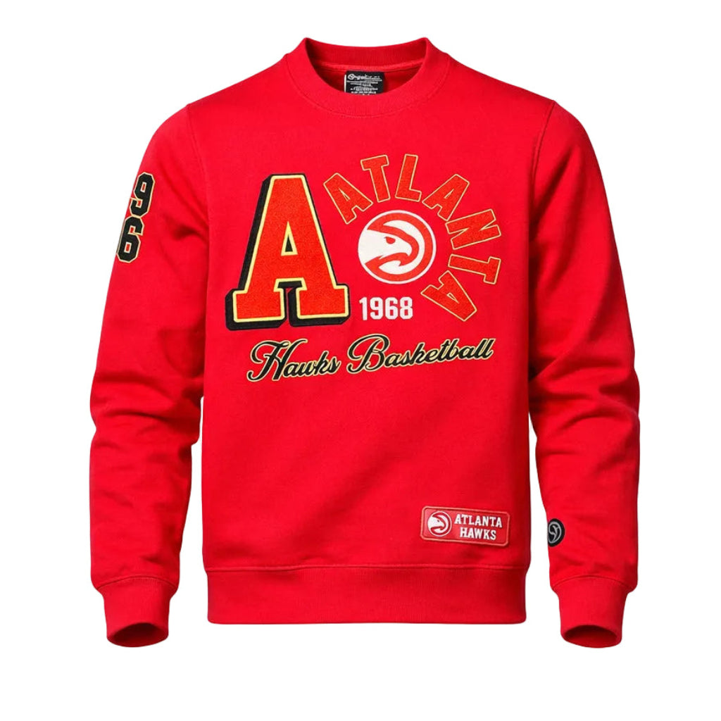 Hawks Red Retro Blink Crewneck