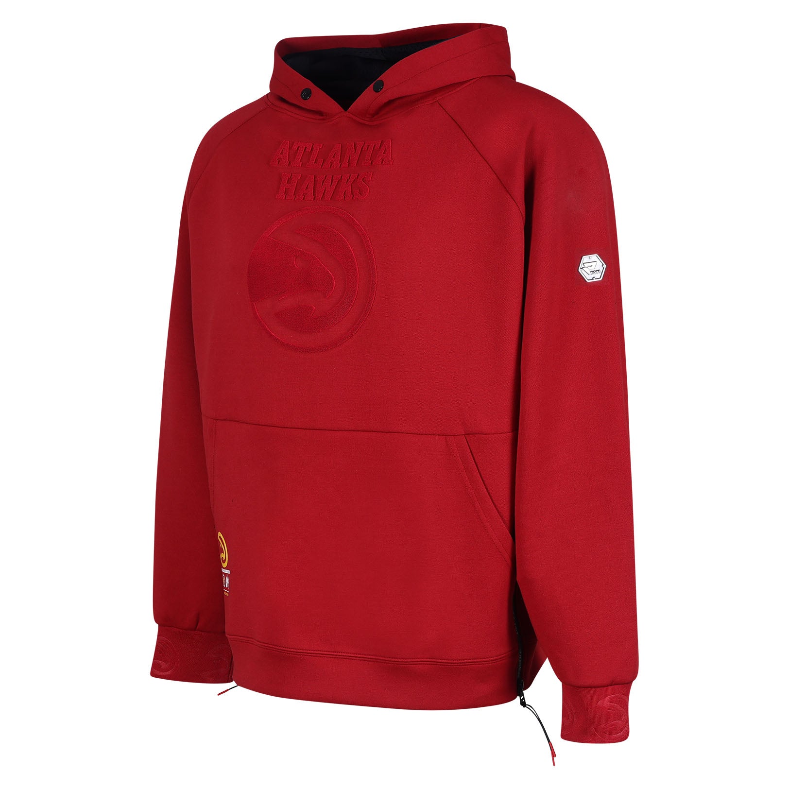 Protege Hawks Embossed Red Fleece Hoodie