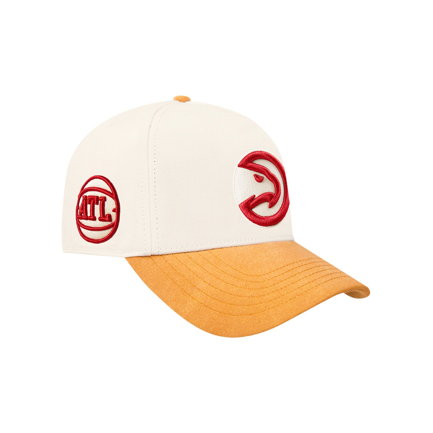 Pro Standard Hawks  Signature Suede Cream Strapback