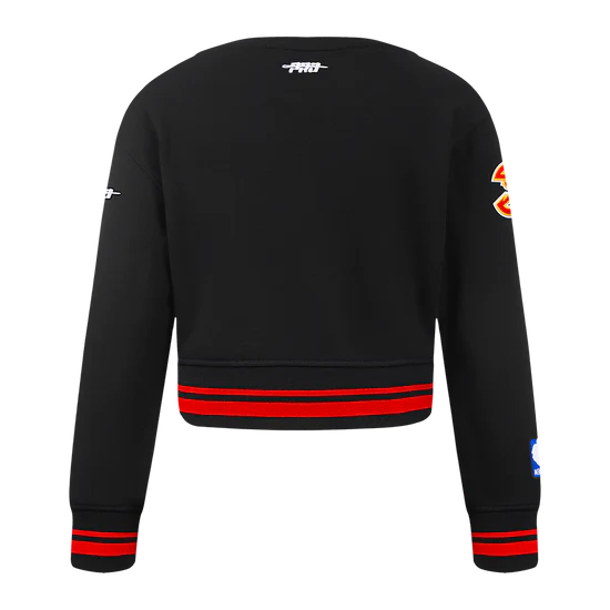 Big Kids Pro Standard Hawks Girls Retro Crewneck