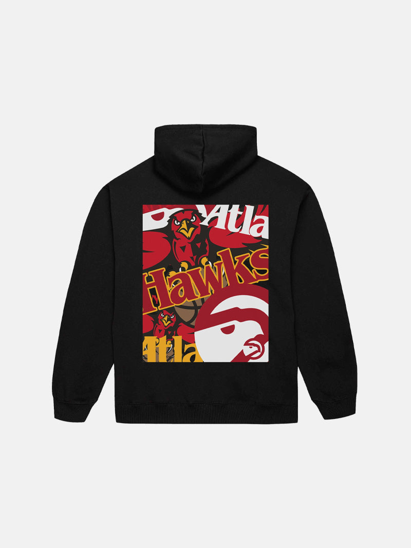Mitchell & Ness Hawks Cut Up Hoodie