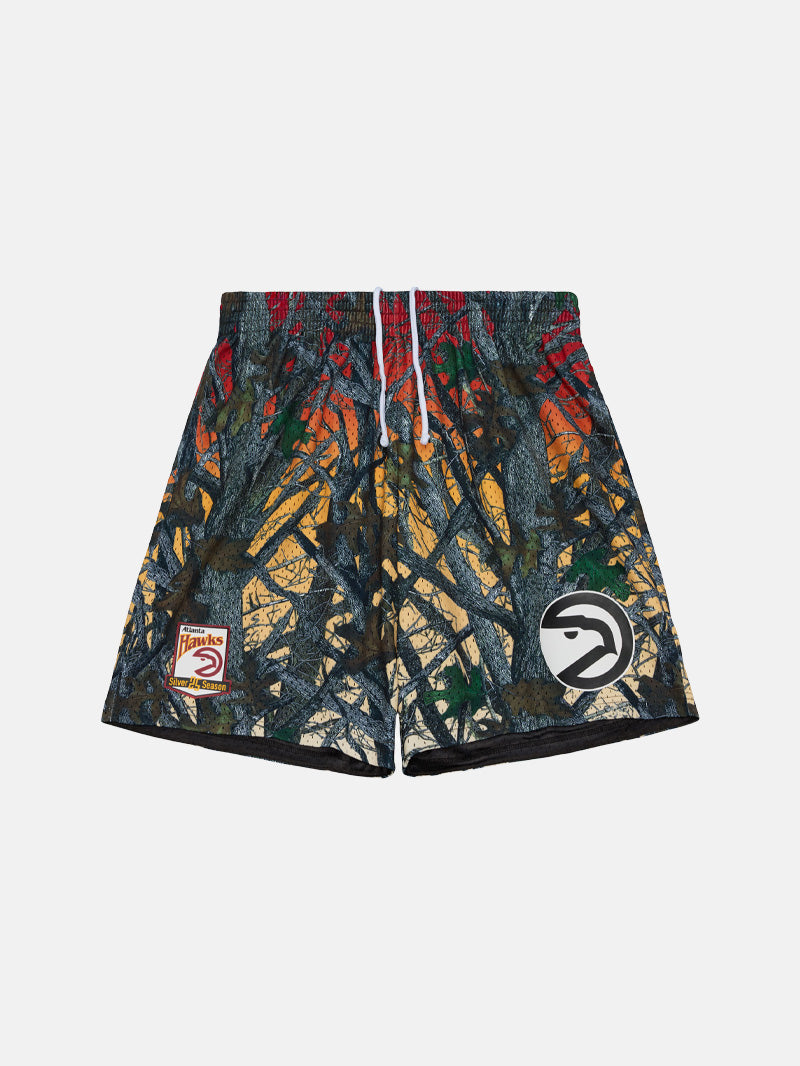 Mitchell & Ness Hawks Quiet Blaze Mesh Short