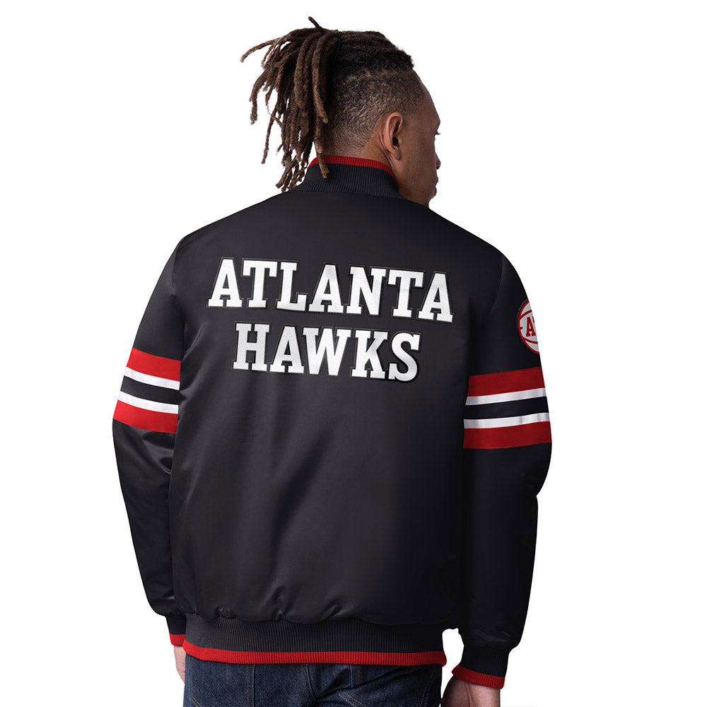 GIII Hawks Black Scout Varsity Jacket