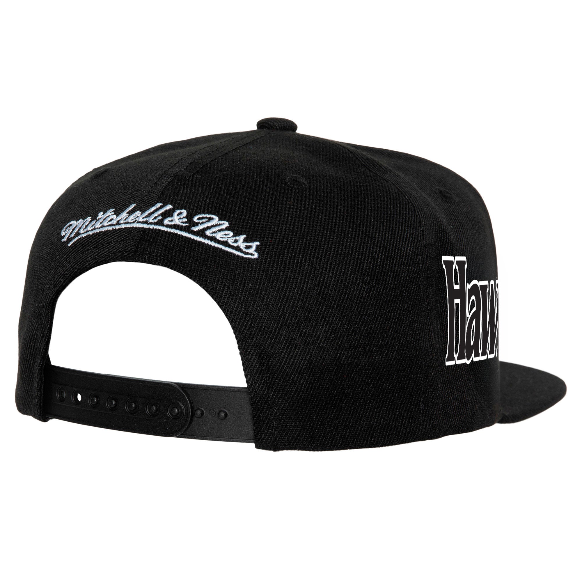 Mitchell & Ness Hawks Black Trifecta Snapback