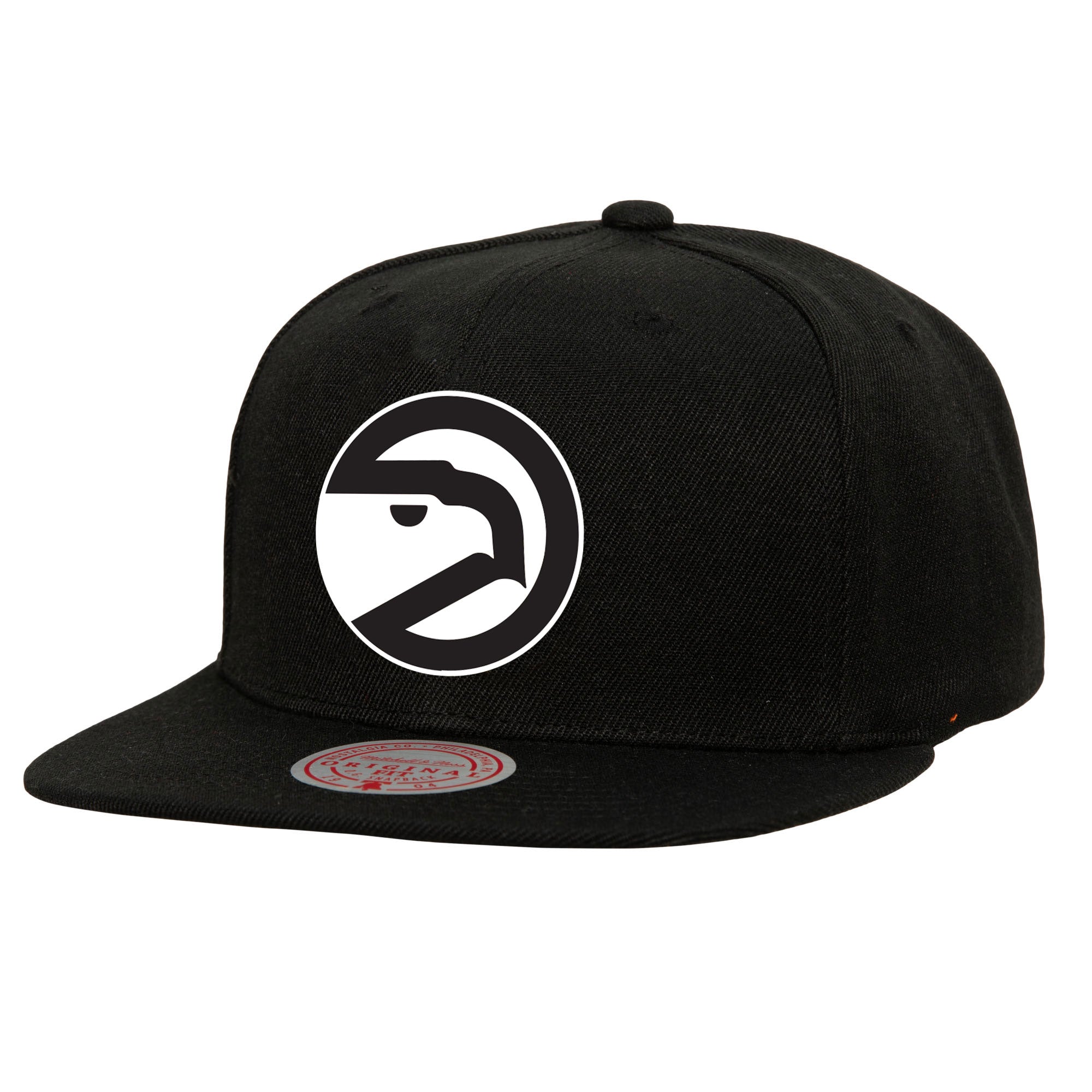 Mitchell & Ness Hawks Black White Snapback