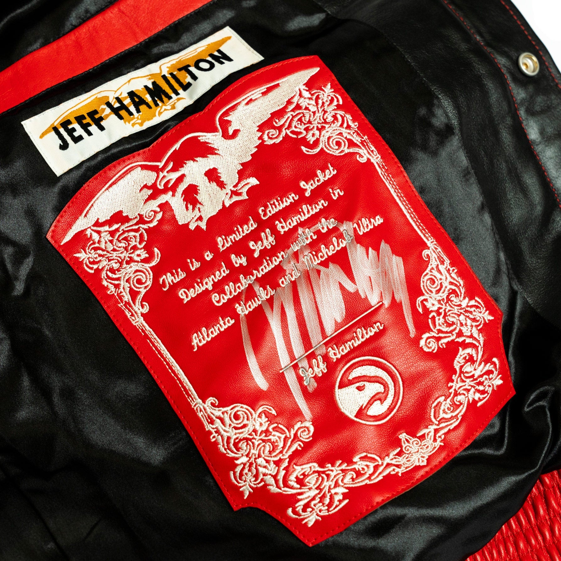 JEFF HAMILTON X ATL HAWKS LEATHER JACKET