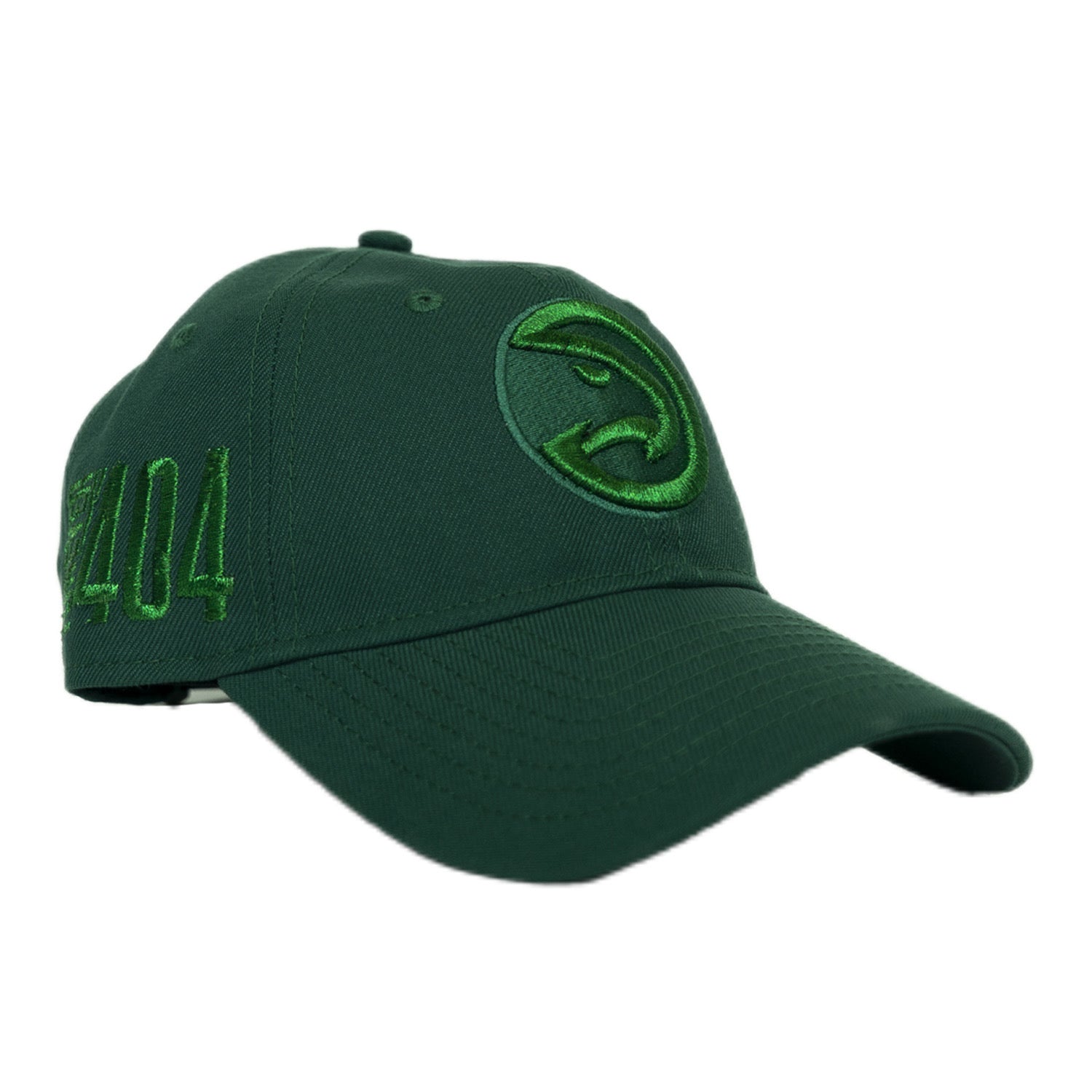 New Era Hawks Mono Green 404 Dad Hat