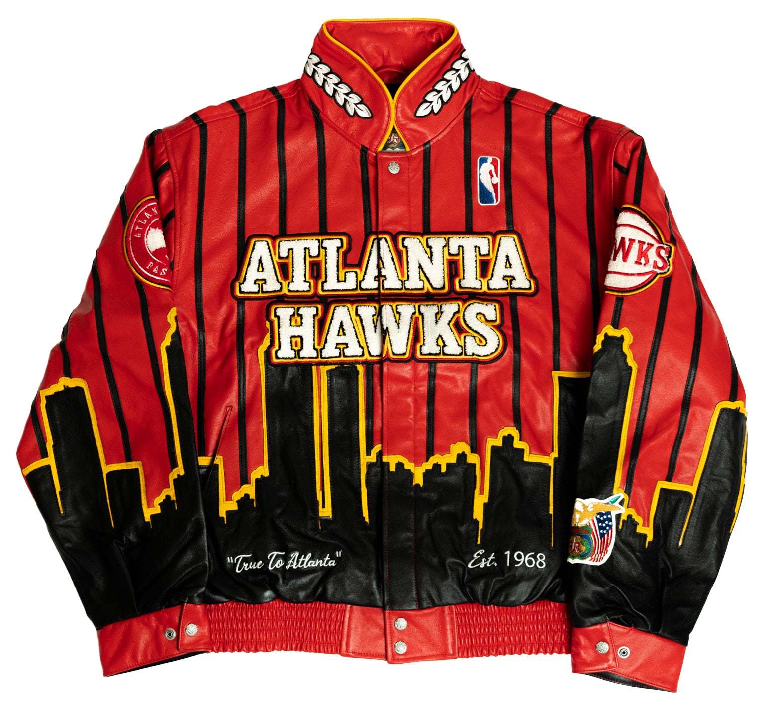 JEFF HAMILTON X ATL HAWKS LEATHER JACKET