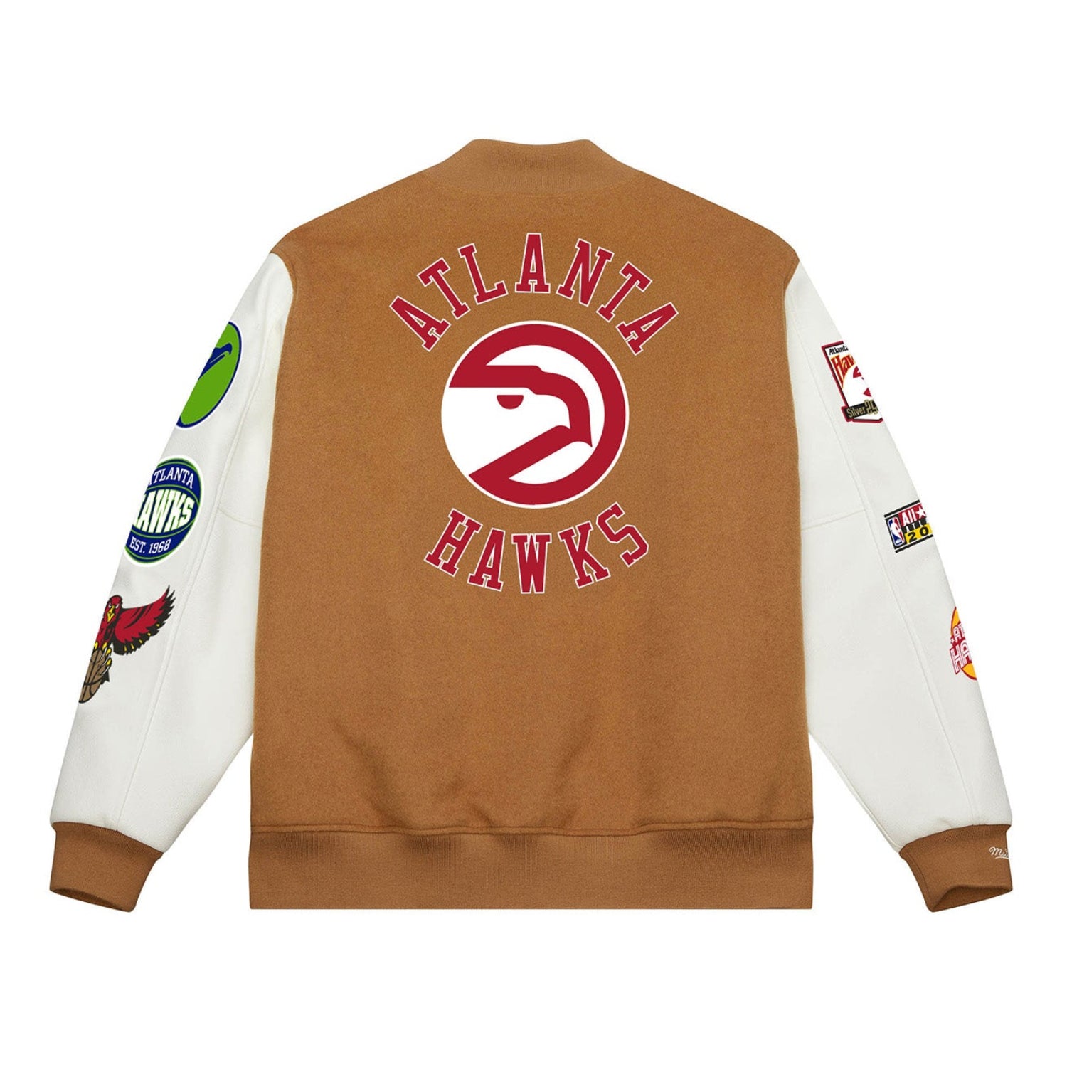 Mitchell & Ness Hawks Dusted Collection Wool Varsity Jacket