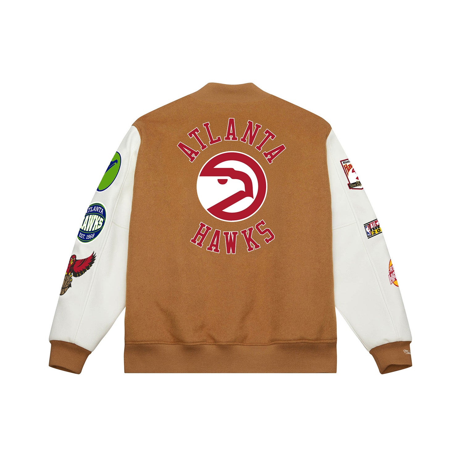 Mitchell & Ness Hawks Dusted Collection Wool Varsity Jacket
