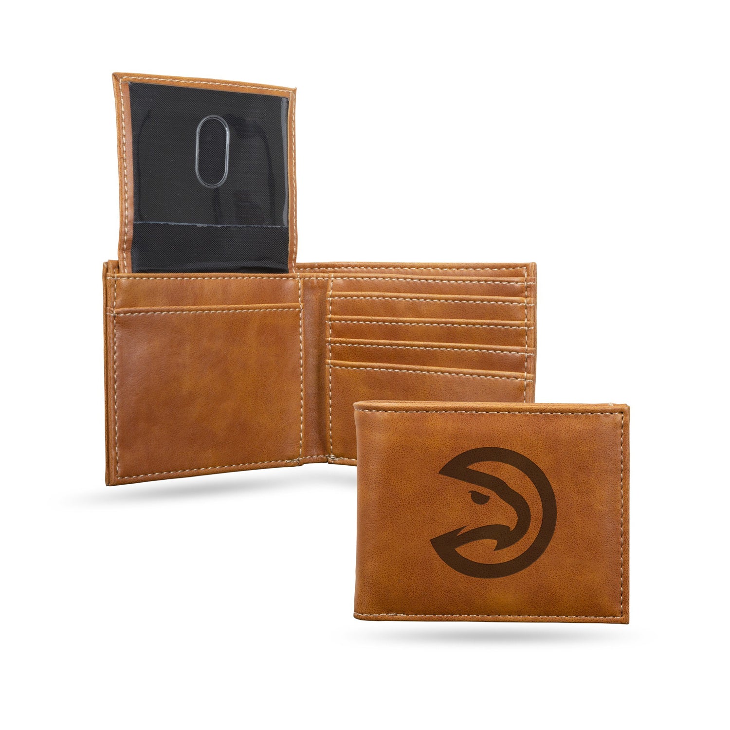 Rico Hawks Laser-Engraved Brown Billfold